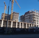 Ход строительства дома 1 в ЖК Уникум на Амирхана -