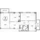 3 комнатная квартира 103 м² в ЖК Лебедь, дом № 50 - планировка