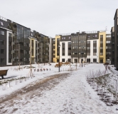 Ход строительства дома 12, строение 1 в ЖК Юттери (Финский городок) -