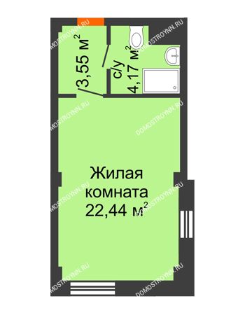 Студия 30,16 м² - Апарт-Отель Гордеевка